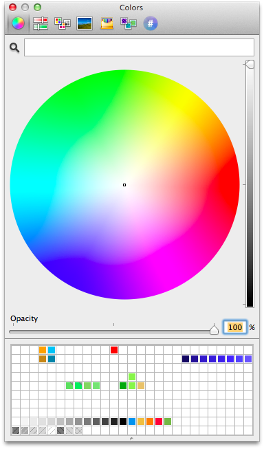 System color picker swatches